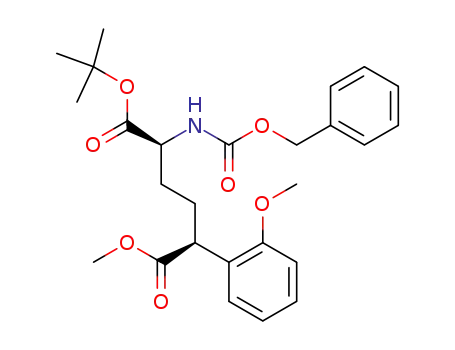 (2S,5S)-2-Benzyloxycarbonylamino-5-(2-methoxy-phenyl)-hexanedioic acid 1-tert-butyl ester 6-methyl ester