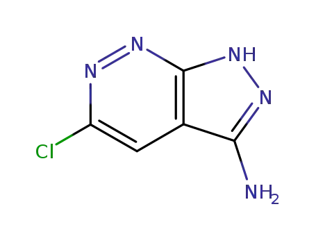 Molecular Structure of 64613-37-2 (1H-Pyrazolo[3,4-c]pyridazin-3-amine, 5-chloro-)