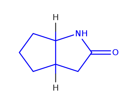 Molecular Structure of 214263-63-5 (Cyclopenta[b]pyrrol-2(1H)-one, hexahydro-, (3aR,6aS)-rel- (9CI))