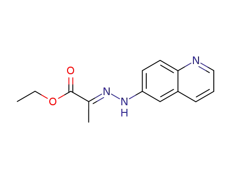 Propanoic acid, 2-(6-quinolinylhydrazono)-, ethyl ester, (E)-