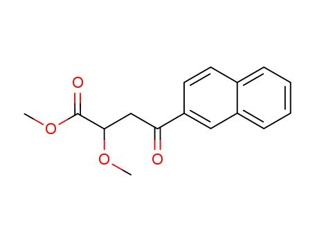 Molecular Structure of 23349-22-6 (methyl 2-methoxy-4-(naphthalen-2-yl)-4-oxobutanoate)