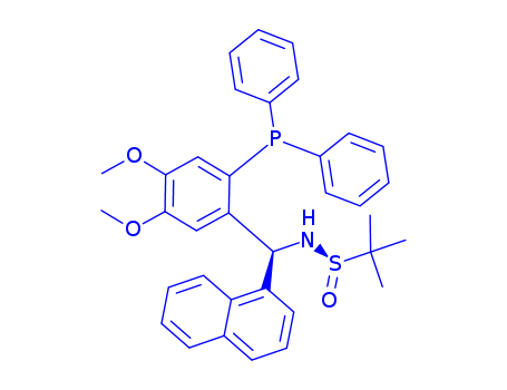 (R)-N-((S)-(2-(diphenylphosphanyl)-4,5-dimethoxyphenyl)-(naphth-1-yl)methyl)-2-methylpropane-2-sulfinamide