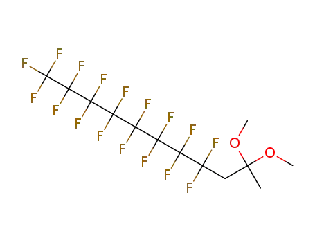Molecular Structure of 133405-24-0 (Undecane,
1,1,1,2,2,3,3,4,4,5,5,6,6,7,7,8,8-heptadecafluoro-10,10-dimethoxy-)