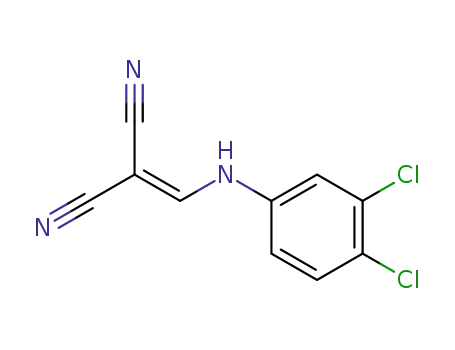Molecular Structure of 24128-23-2 (Propanedinitrile,2-[[(3,4-dichlorophenyl)amino]methylene]-)