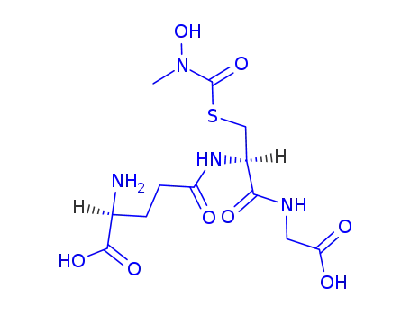 Molecular Structure of 144810-23-1 (S-(N-hydroxy-N-methylcarbamoyl)glutathione)