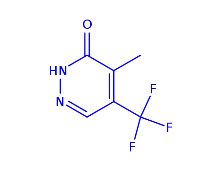 Molecular Structure of 244268-36-8 (3(2H)-Pyridazinone, 4-methyl-5-(trifluoromethyl)-)