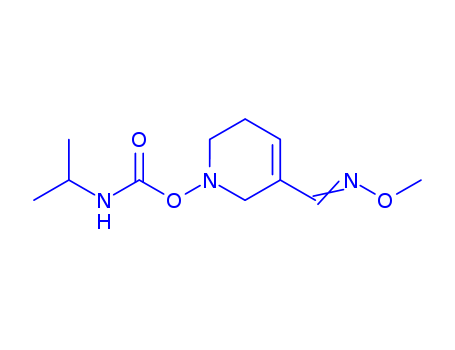 3-PYRIDINECARBOXALDEHYDE,1,2,5,6-TETRAHYDRO-1-((((1-METHYLETHYL)AMINO)CARBONYL)OXY)-,3-(O-METHYLOXIME),(E)-