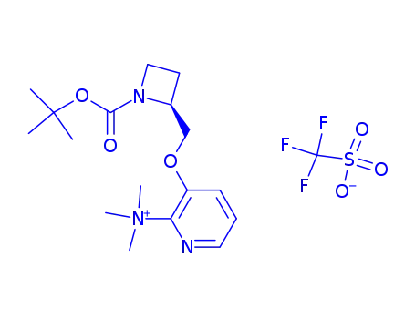 (3-[2(S)-N-(TERT-BUTOXYCARBONYL)-2-AZETIDINYL-METHOXY]PYRIDIN-2-YL)트리메틸암모늄 트리플루오로메탄설포네이트