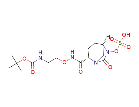 tert-butyl {2-[({[(2S,5R)-7-oxo-6-(sulfooxy)-1,6-diazabicyclo[3.2.1]oct-2-yl]carbonyl}amino)oxy]ethyl}carbamate