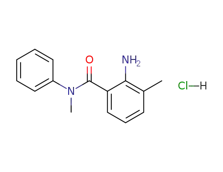 2-amino-3-methyl-benzoic acid-(<i>N</i>-methyl-anilide); hydrochloride