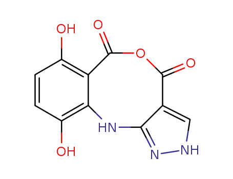 7,10-dihydroxy-2,11-dihydro-5-oxa-1,2,11-triazabenzo[a]cyclopenta[d]cyclooctene-4,6-dione