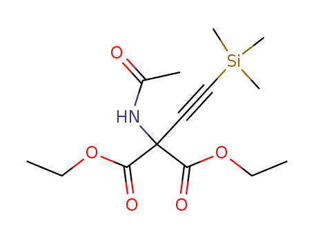 ethyl 2-(acetylamino)-2-(ethoxycarbonyl)-4-(trimethylsilyl)-3-butynoate