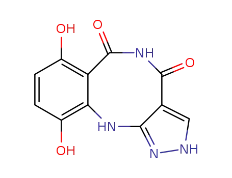 Molecular Structure of 1242446-64-5 (7,10-dihydroxy-2,11-dihydro-1,2,5,11-tetraazabenzo[a]cyclopenta[d]cyclooctene-4,6-dione)