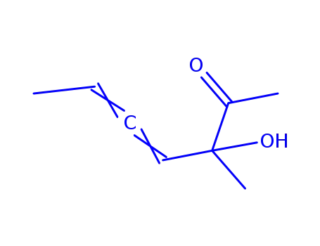 Molecular Structure of 237427-27-9 (4,5-Heptadien-2-one, 3-hydroxy-3-methyl-, (4S)- (9CI))