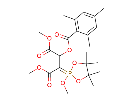 2-(2-Methoxy-4,4,5,5-tetramethyl-2λ<sup>5</sup>-[1,3,2]dioxaphospholan-2-ylidene)-3-(2,4,6-trimethyl-benzoyloxy)-succinic acid dimethyl ester