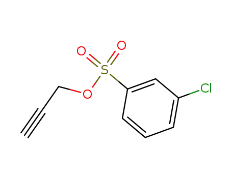Molecular Structure of 34646-08-7 (Benzenesulfonic acid, 3-chloro-, 2-propynyl ester)