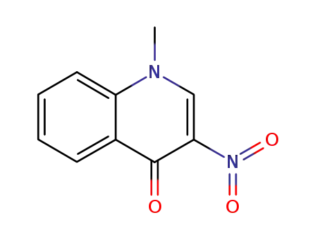 Molecular Structure of 24220-95-9 (1-Methyl-3-nitro-4-chinolon)