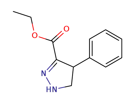 4-phenyl-4,5-dihydro-1<i>H</i>-pyrazole-3-carboxylic acid ethyl ester