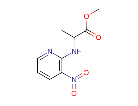 Molecular Structure of 146294-95-3 (methyl N-(3-nitro-2-pyridyl)-α-alaninate)