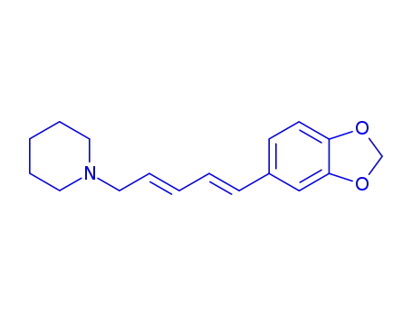 Molecular Structure of 147429-43-4 (1,3-Pentadiene, 1-(3,4-methylenedioxybenzyl)-5-(piperidine-1-yl)-)