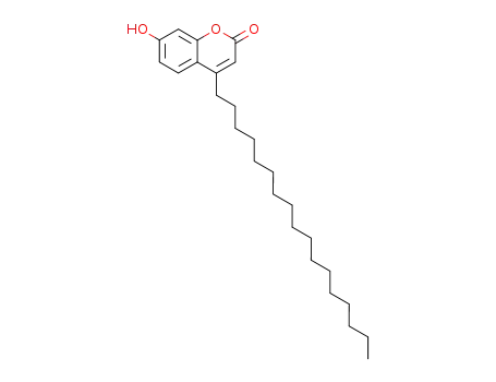 Molecular Structure of 26038-83-5 (4-HEPTADECYLUMBELLIFERONE)