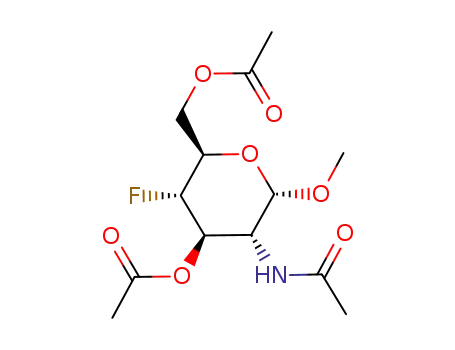 methyl 2-acetamido-3,6-di-O-acetyl-2,4-dideoxy-4-fluoro-α-D-glucopyranoside