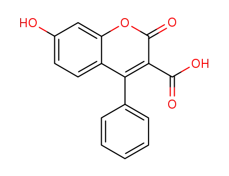 7-hydroxy-2-oxo-4-phenyl-2<i>H</i>-chromene-3-carboxylic acid