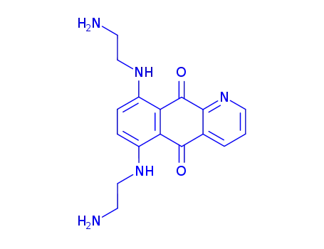 Molecular Structure of 150629-26-8 (5,8-bis(2-aminoethylamino)-1-azaanthracene-9,10-dione)