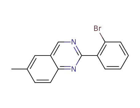 Molecular Structure of 149323-84-2 (2-(2-BroMophenyl)-6-Methylquinazoline)