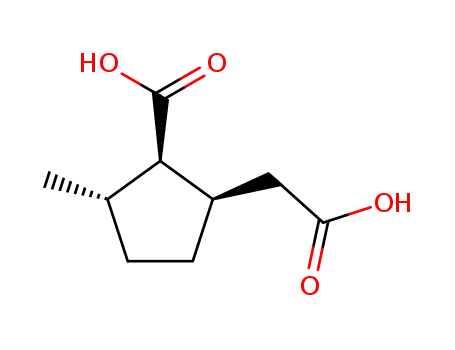 Molecular Structure of 25362-67-8 (2-Carboxy-3-methyl-1-cyclopentaneacetic acid)
