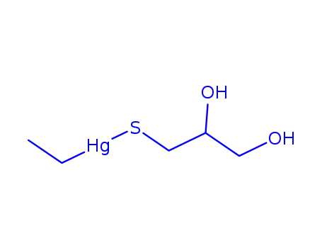Molecular Structure of 2597-92-4 (Ethylmercury 2,3-dihydroxypropylmercaptide)