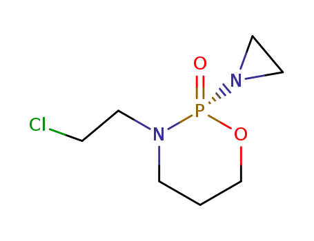 Molecular Structure of 72578-74-6 ((S)-(-)-2-aziridino-3-(2-chloroethyl)tetrahydro-2H-1,3,2-oxazaphosphorin 2-oxide)