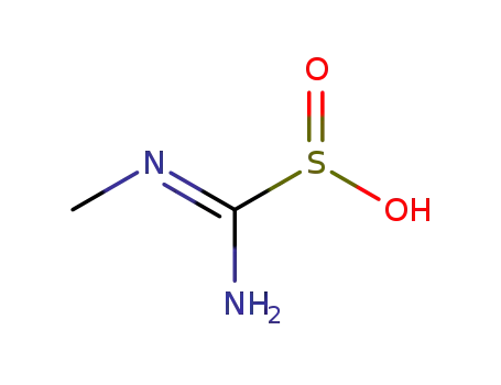 Molecular Structure of 108249-21-4 (Methanesulfinic acid, imino(methylamino)-)