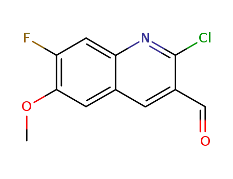 2-chloro-7-fluoro-6-methoxy-3-quinolinecarbaldehyde