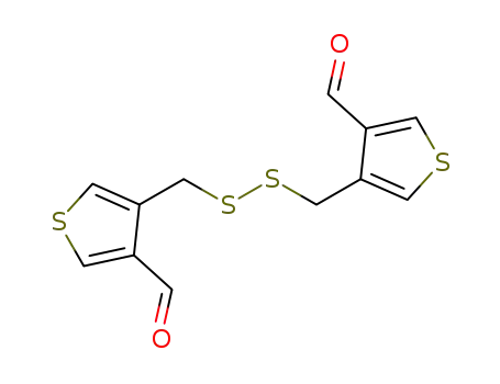 4-({[(4-formylthien-3-yl)methyl]dithio}methyl)thiophene-3-carboxaldehyde