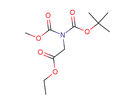 Glycine, N-[(1,1-dimethylethoxy)carbonyl]-N-(methoxycarbonyl)-, ethyl
ester