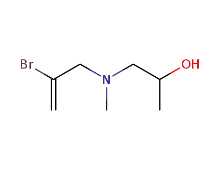 Molecular Structure of 89796-25-8 (N-Methyl-N-<2-brom-allyl>-1-amino-propanol-(2))