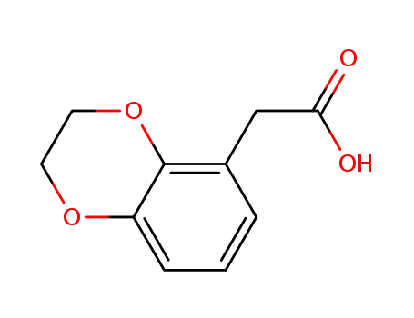 Molecular Structure of 274910-20-2 (2-(2,3-dihydro-1,4-benzodioxin-5-yl)acetic acid)