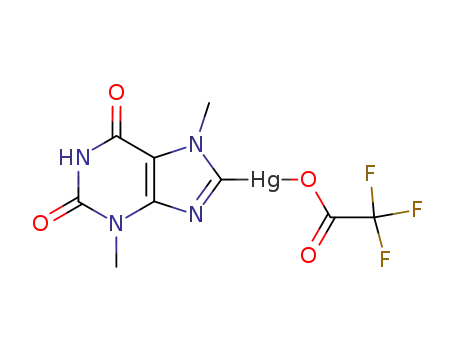 8-trifluoroacetoxymercuritheobromine