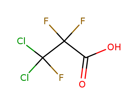 Molecular Structure of 2358-51-2 (3,3-dichloro-2,2,3-trifluoro-propionic acid)