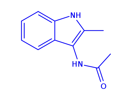 Molecular Structure of 154876-18-3 (Acetamide,  N-(2-methyl-1H-indol-3-yl)-)