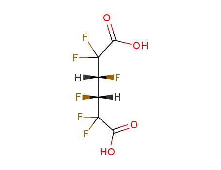 Molecular Structure of 2613-29-8 (<i>racem.</i>-2,2,3,4,5,5-hexafluoro-adipic acid)