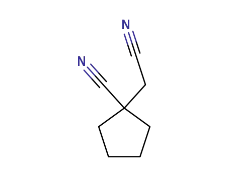 Molecular Structure of 1539-03-3 (1-cyanocyclopentaneacetonitrile)