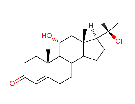 Molecular Structure of 15137-31-2 ((11beta)-11-hydroxypregnane-3,20-dione)