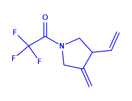 Molecular Structure of 153391-89-0 (Pyrrolidine, 3-ethenyl-4-methylene-1-(trifluoroacetyl)- (9CI))