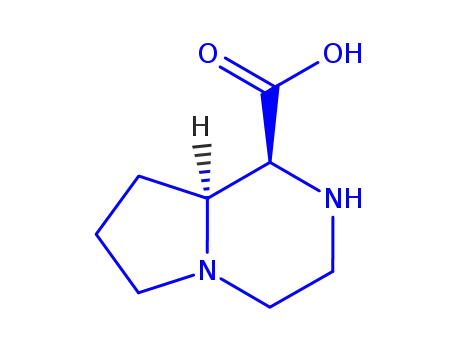 Molecular Structure of 273223-57-7 (Pyrrolo[1,2-a]pyrazine-1-carboxylic acid, octahydro-, (1S,8aS)- (9CI))