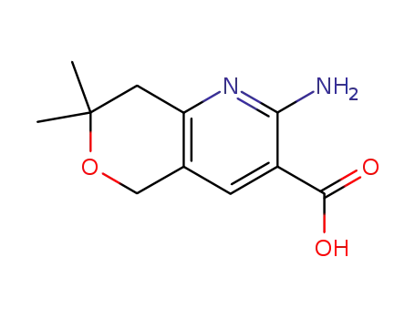 2-amino-7,7-dimethyl-7,8-dihydro-5H-pyrano<4,3-b>pyridine-3-carboxylic acid