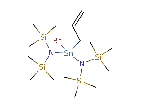 Molecular Structure of 173604-95-0 (CH<sub>2</sub>CHCH<sub>2</sub>SnBr(N(Si(CH<sub>3</sub>)3)2)2)