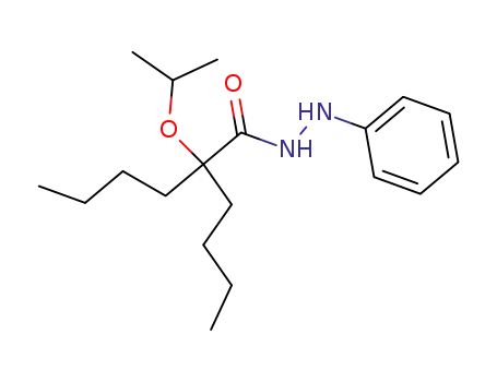 Molecular Structure of 95101-40-9 (Hexanoic acid, 2-butyl-2-(1-methylethoxy)-, 2-phenylhydrazide)