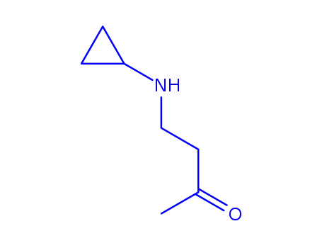 Molecular Structure of 155562-24-6 (2-Butanone, 4-(cyclopropylamino)- (9CI))